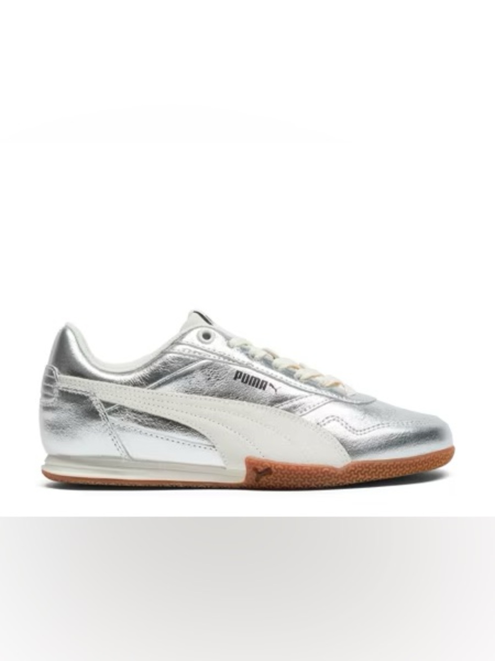 PUMA Bella Donna Sneaker - leather Silver Women's 7.5 NEW